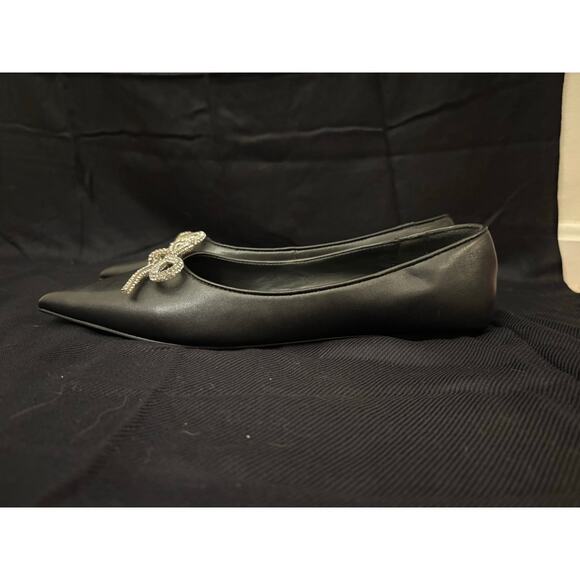 Abound Gorgi Flats Nordstrom Black Pointed Toe 8 Dark Fairy Whimsy Goth - Picture 3 of 7